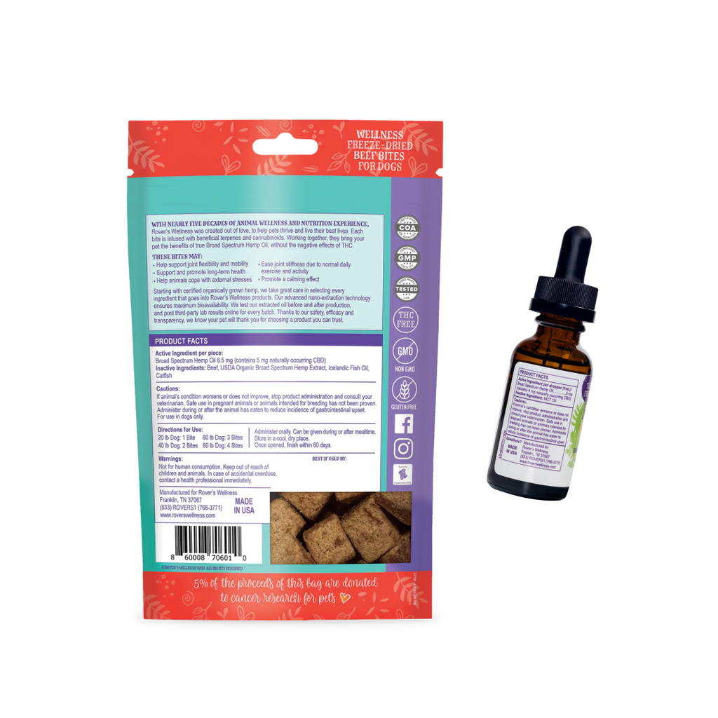 Rover's Canine CBD Starter Bundle with Beef